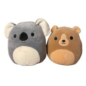 Kirk the Koala Greta the Brown Bear Squishmallows